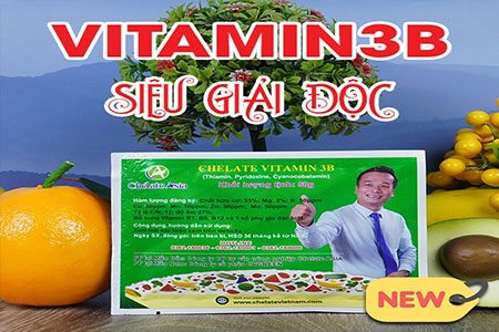 Bán Chelate Vitamin 3B (B1, B6, B12) - Siêu giải độc, siêu kích chồi, dưỡng cây.